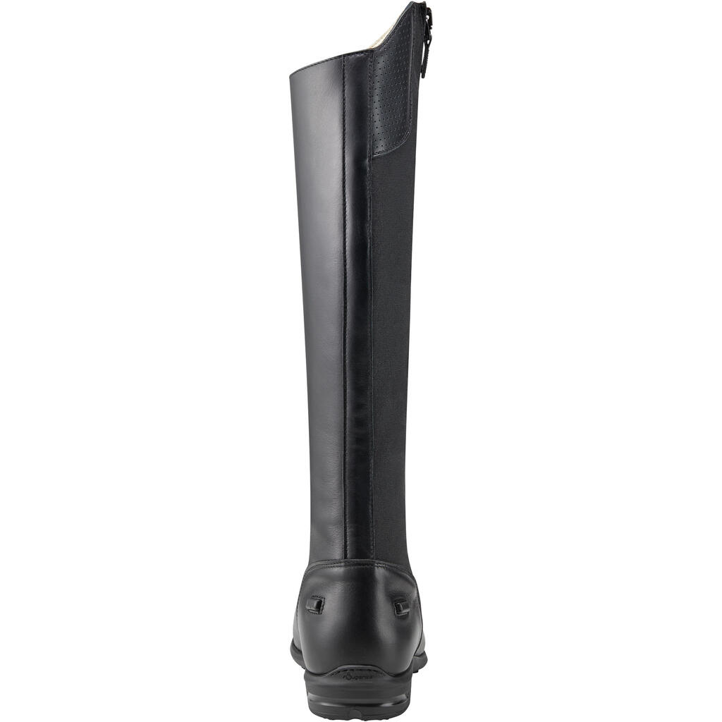 BOTTES CUIR SECOND CHOIX ÉQUITATION ADULTE LB 560 NOIRES